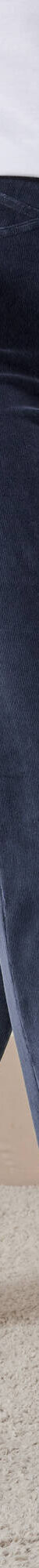 Pantalon droit, maille velours côtelé (marine) Pantalon droit, maille velours côtelé (marine)